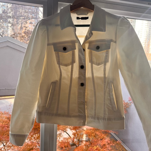 MONSOON UK White Denim Crop Cute Jacket - Picture 6 of 6